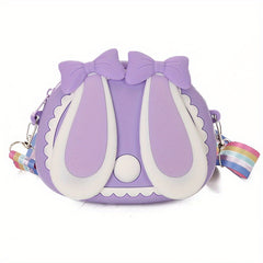 Rabbit Shape Silicone Crossbody Bag for Girls