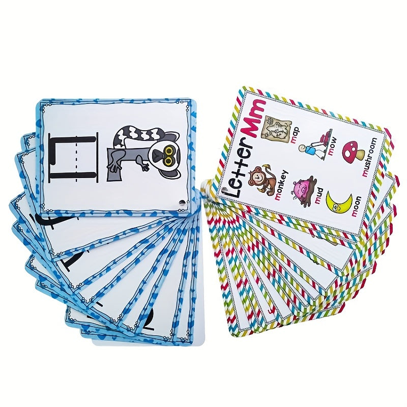 English Alphabet Phonics Flash Cards for Kids - Early Educational Toy Gift