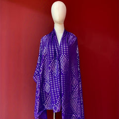 Purple Hot Stamping Scarf Vintage Shawl Women Hijab Ramadan He