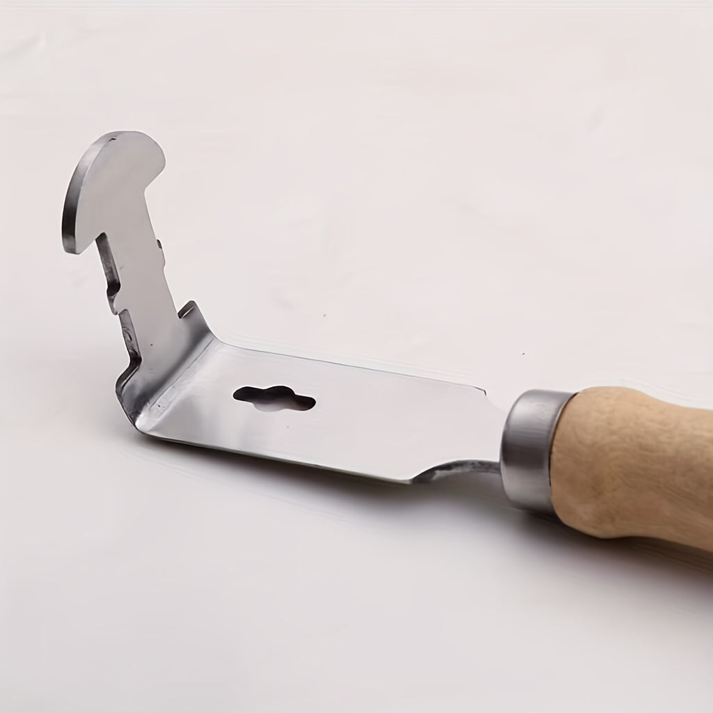 Stainless Steel Beehive Frame Shovel with Wood Handle