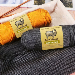 100g Wool Yarn w/ 2 Blue Markers for Knitting Cardigan Blanket