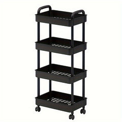 Household Snack Small Cart Large Capacity Organizer Living Room Floor Rack