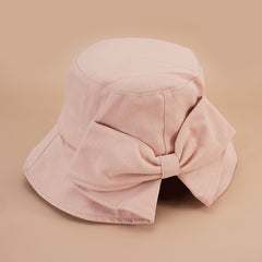 Irregular Bowknot Brim Bucket Hat Candy Women's UV Protection Sun Hats