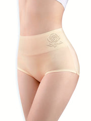 Floral Print High Waist Panties