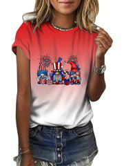 Patriotic Tie Dye T Shirt for 4th of July