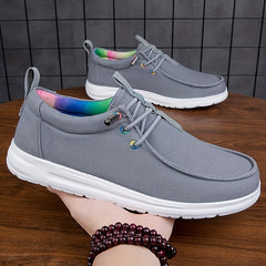 Men's Lightweight Canvas Loafer Shoes Slip On Casual Shoes