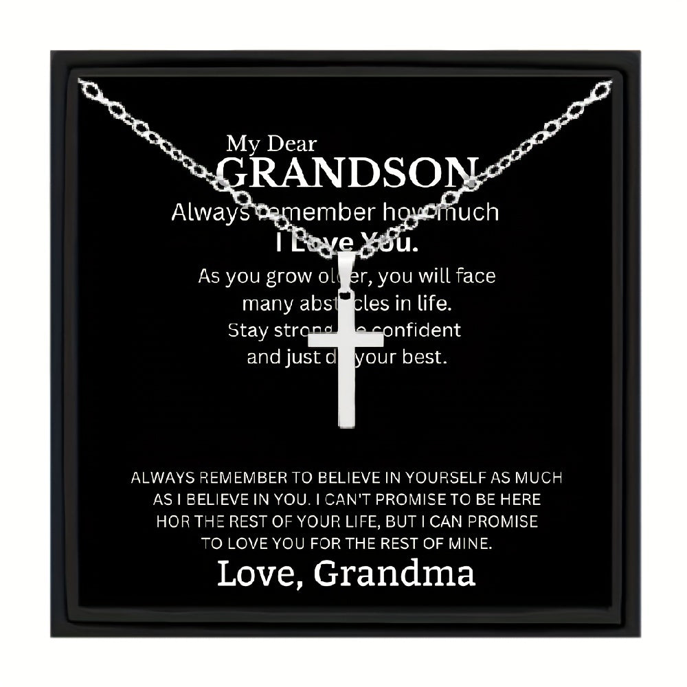 Sterling Silver Cross Necklace for Boys