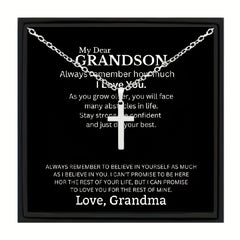 Sterling Silver Cross Necklace for Boys