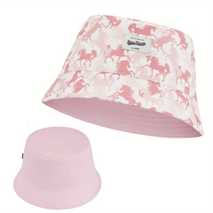 Plain Lightweight Reversible Bucket Hats For Stylish Summer Girls Boys