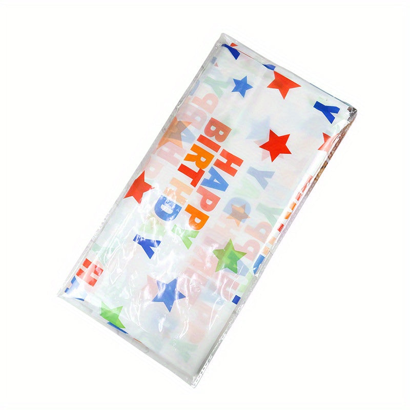 Star Style Event Party Birthday Tablecloth Peva Waterproof 137x274cm