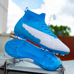 Men's AG Cleat Football Boots Anti skid Lace Up Soccer Cleats