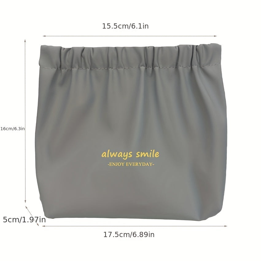 Waterproof Self-closing Mini Makeup Pouch for Women