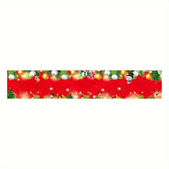 Christmas Table Flag Santa Claus Merry Christmas Snowflakes Winter Home Decor