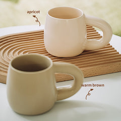 500ML Ceramic Cup with Large Handle and Lid