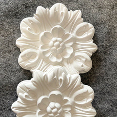 Polyurethane Decorative Flowers Lightweight Carved Wall Decoration Flowers