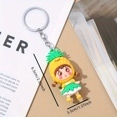 Fruit Doll Key Chain Schoolbag Backpack Pendant Keychain Gift Women Ladies