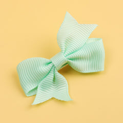 40pcs Mini Pinwheel Grosgrain Ribbon Bow Hair Clips for Girls