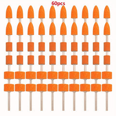 60pcs Grinding Stone Set 2" Shank Sanding Drill Bit Rotary Tool Flap Wheel