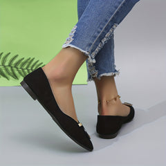 Women's Pointed Toe Flat Shoes Geometric Slip On Ballet Flats