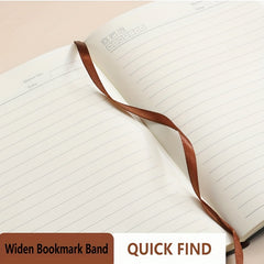 A5 PU Leather Notebook Student Stationery Study Draft Work Plan Book