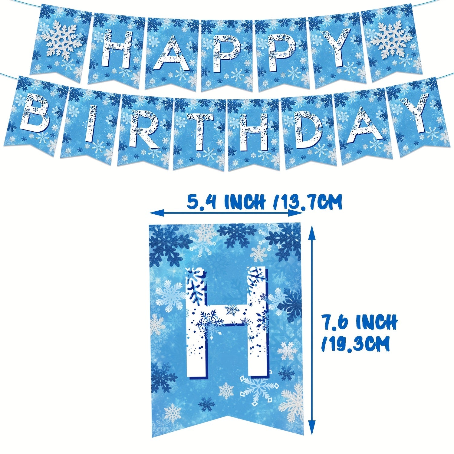 Snowflake Theme Party Decoration Set