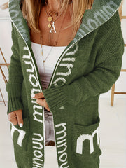 Hooded Cardigan with Pockets