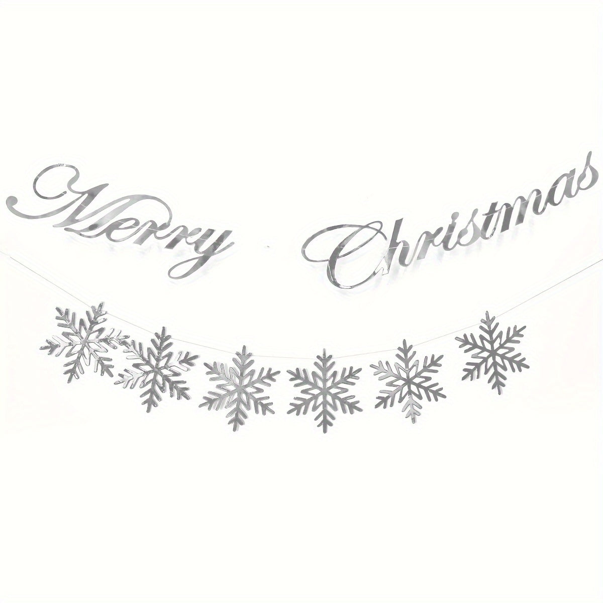 Large Glitter Snowflake Ornaments Set Christmas Tree Hanging Decoration