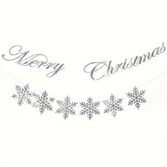 Large Glitter Snowflake Ornaments Set Christmas Tree Hanging Decoration