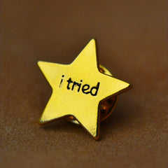 Star Cuff Brooch Enamel Pin