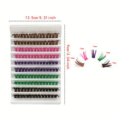 144pcs Cluster Lashes Self Grafting Extension False Eyelashes