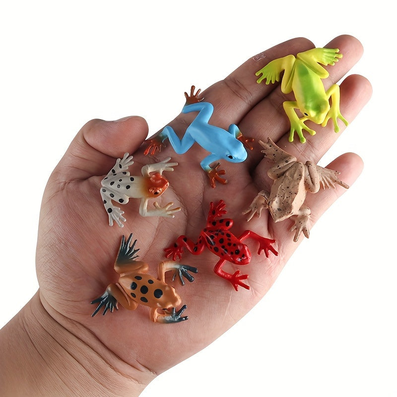 24pcs Colorful Plastic Frog Toys Fun Easter Party Favors