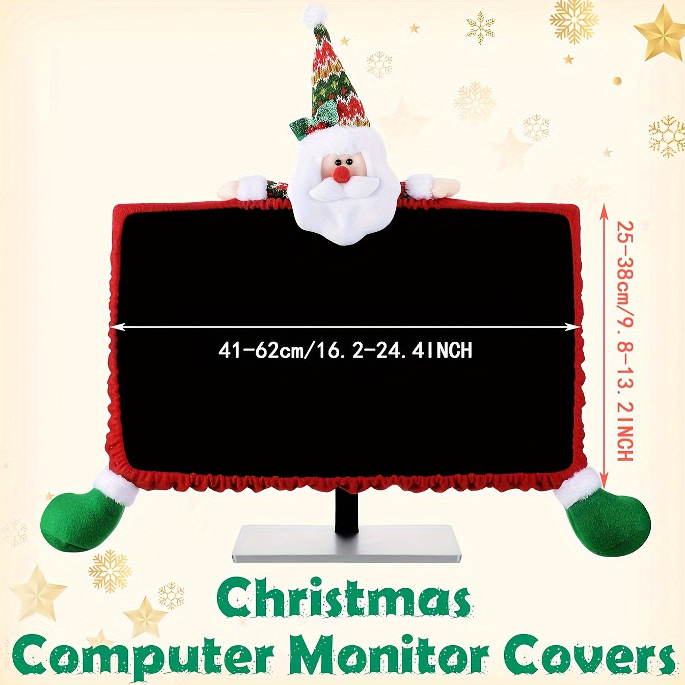 Christmas Computer Monitor Cover - Reindeer Design