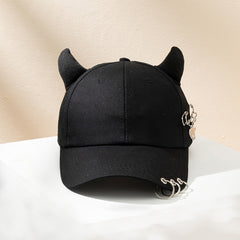 Personality Men's Horn Baseball Cap Hat