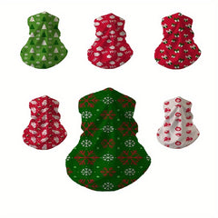Seamless Sports Mask Neck Gaiter Christmas Print