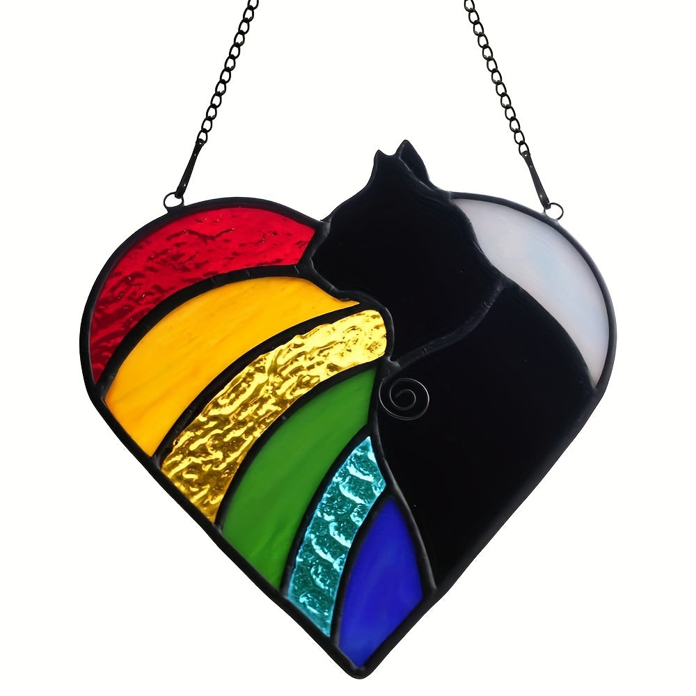 Rainbow Pet Sun Catcher Home Acrylic Ornament Window Hanging Decoration
