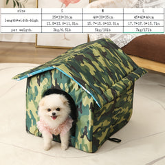 Waterproof Pet Shelter House Tent For Indoor Cats & Small Dogs