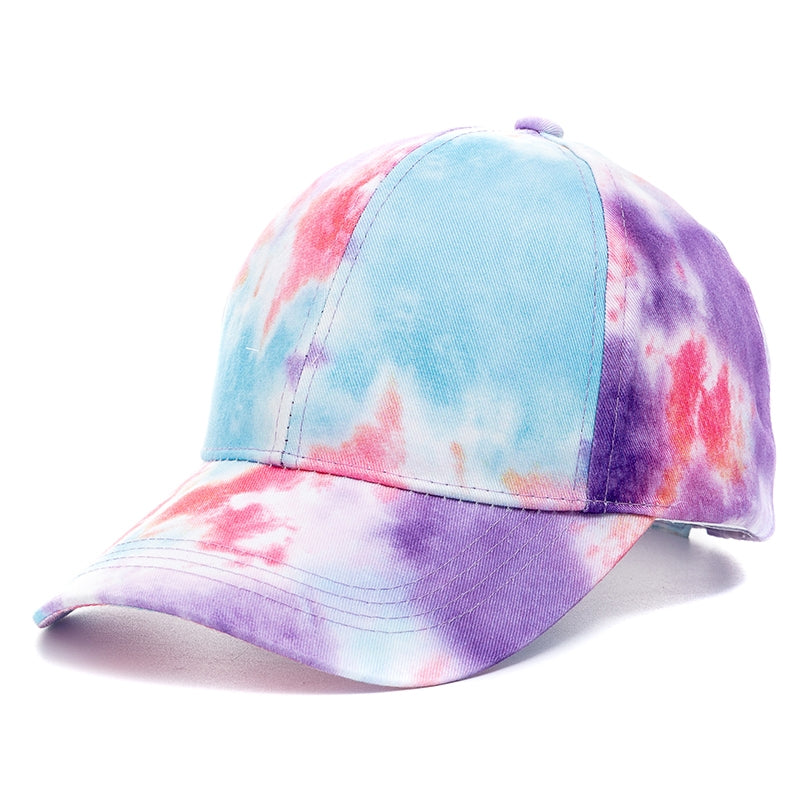 Colorful Tie Dye Baseball Cap for Sun Protection