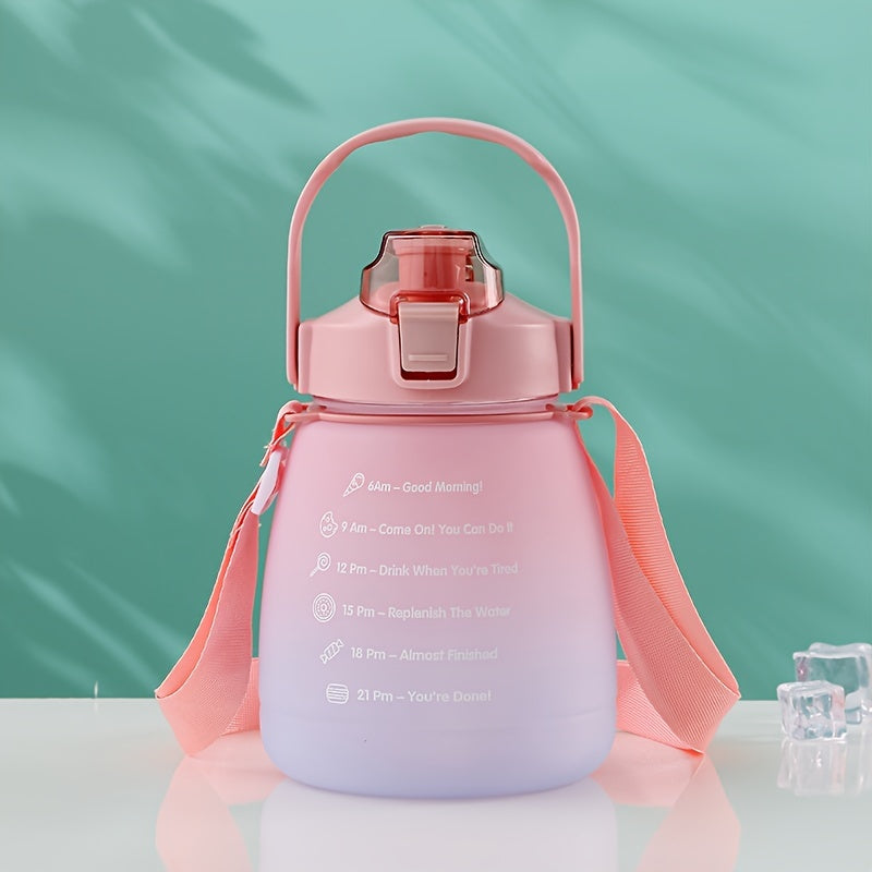 1300ml Large Capacity Water Cup Gradient Bottle For Sports Fitness