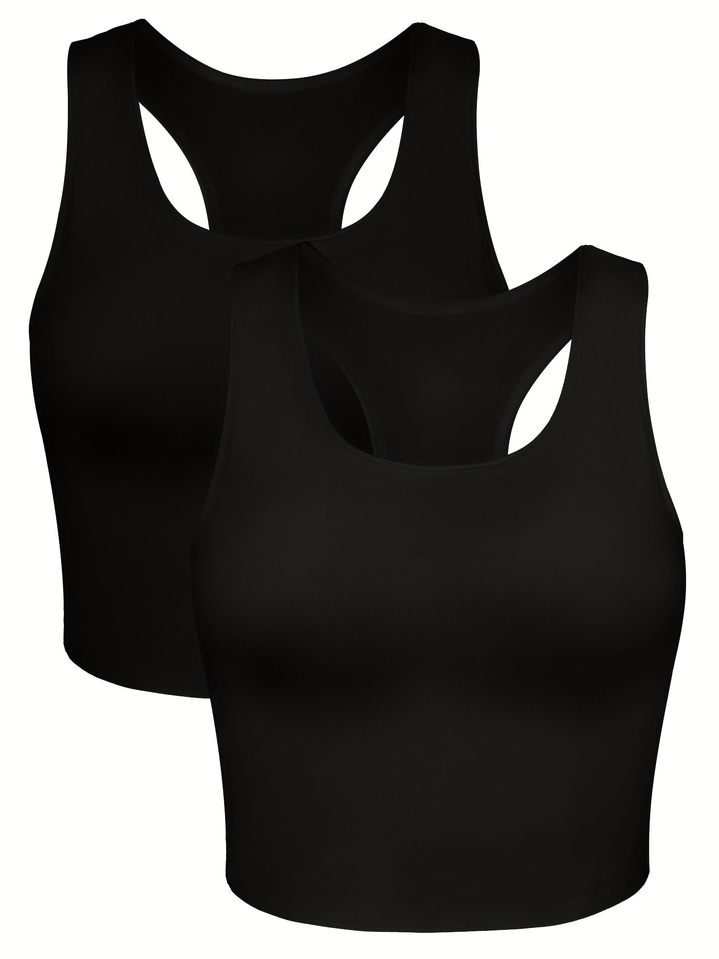 2-Pack Racerback Tank Tops Sleeveless Summer Top