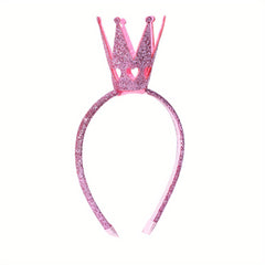 Glitter Crown Hair Hoop Holiday Princess Headbands Baby Girls Hair Accessories