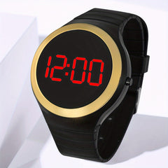 Round Red Light LED Student's Electronic Sports Watch