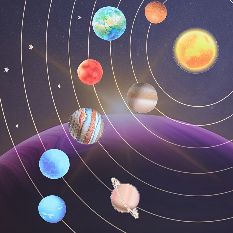 Wooden Solar System Puzzle Board Toy