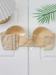 Bow Push Up Bras Comfort Sheer Back Removable Strap Everyday Bra