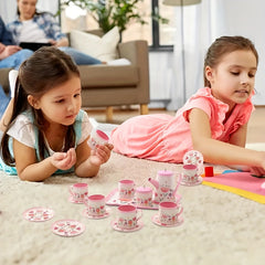 Girls Toys Tea Set Toy DIY Pretend Play Toy for Children Kids