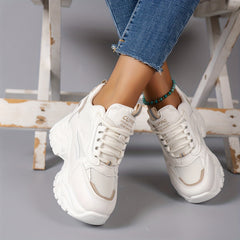 Women's Chunky Sneakers Height Increased Breathable Casual Shoes