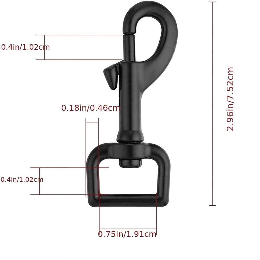4pcs Metal Buckle Hook Dog Leash Buckle Outdoor Camping Hiking