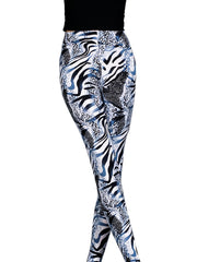 Leopard Print Skinny Leggings Stretchy Casual Leggings Women's Clothing