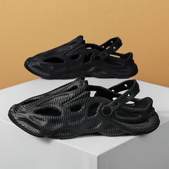 Men's Stylish Solid Clogs Breathable Lightweight Non slip Clogs
