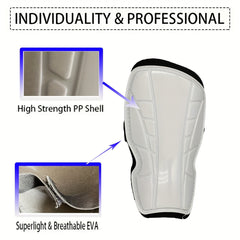 Football Shin Guards With Straps Lightweight Soccer Shin Pads