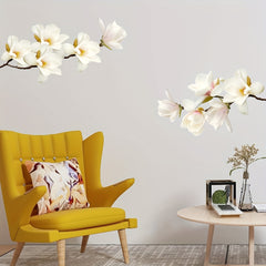 2pcs Orchid Wall Stickers PVC Self Adhesive Removable Living Room Bedroom